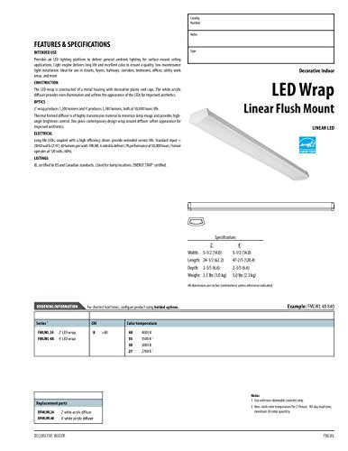 4 Foot LED Light Fixture