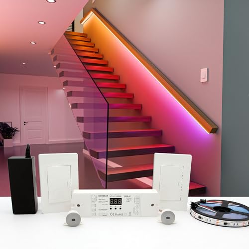 Motion Sensor with Daylight Sensor LED Stair Light Kit KMG