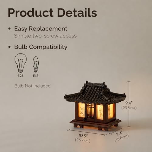 Traditional Korean Wood Lamp