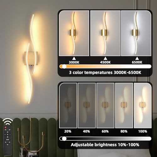 Battery Powered Wall Sconces Set of 2 (2 Count)