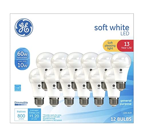 Soft White 60 Watt Replacement LED Light Bulbs (12 Count)