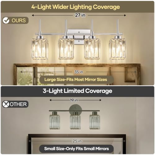 Modern Crystal Bathroom Vanity Light 4