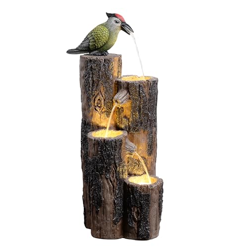 Water Fountain Outdoor with Hummingbird