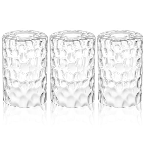 8 Pcs Clear Hammered Glass Lamp Shade 1 (8 Count)