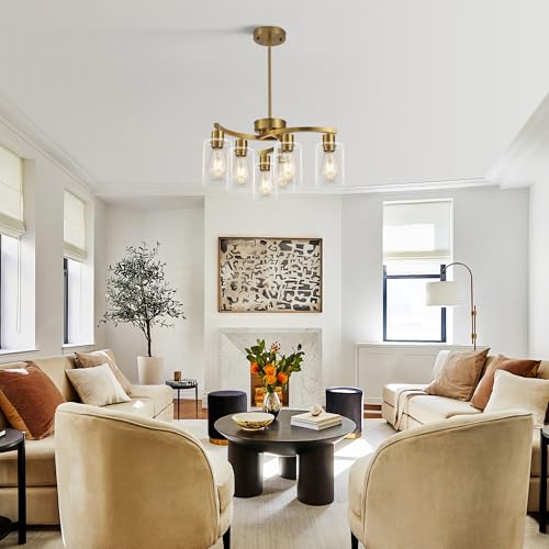 6 Light Gold Dining Room Light Fixture