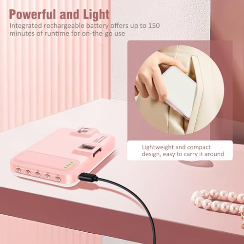 60 LED Portable Selfie Light Video Conference Lighting with Clip & Camera Tripod Adapter Rechargeable 2200mAh CRI 97+