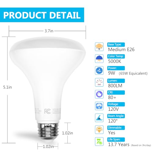 BR30 LED Light Bulbs Indoor Flood Light