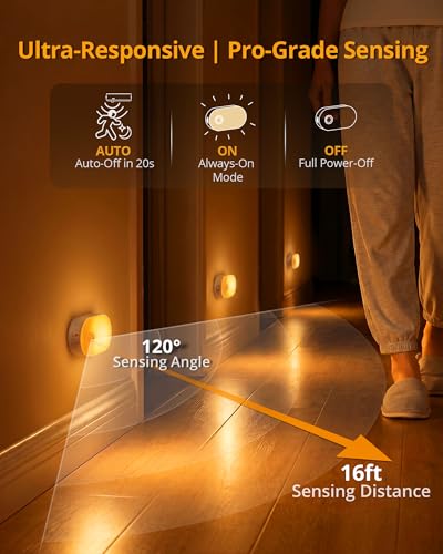 Rechargeable Battery Night Light with Motion Sensor (4 Count)