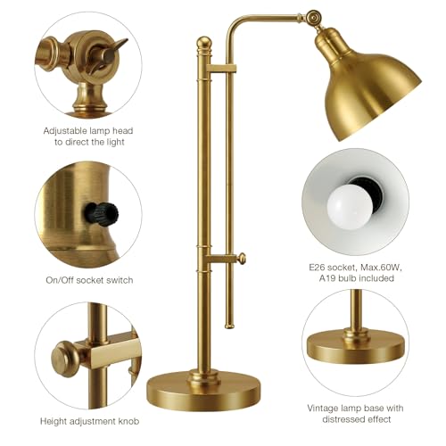 Industrial Adjustable Desk Lamp for Home Office