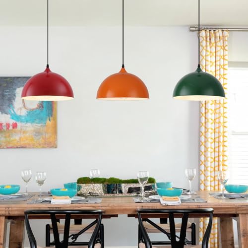 Colorful Pendant Lights (3 Count)