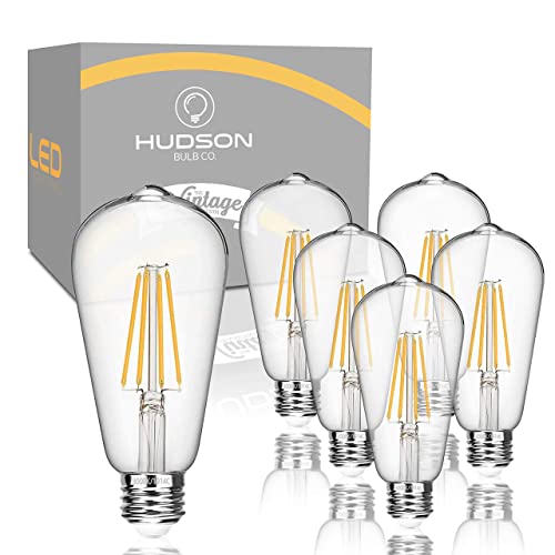 Vintage Edison LED Light Bulbs 6W (6 Count)