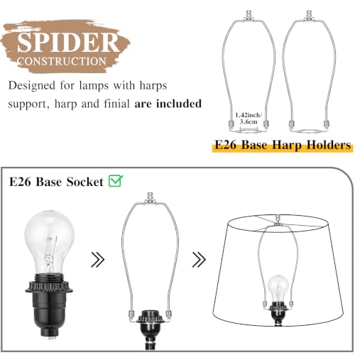 Large Drum Lamp Shades Set of 2