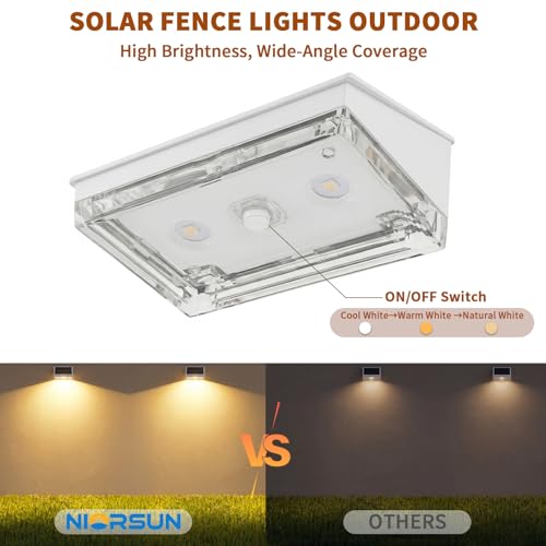 Solar Fence Lights 8 Pack (8 Count)