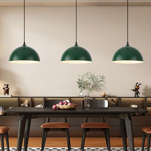 Green Pendant Lights (3 Count)