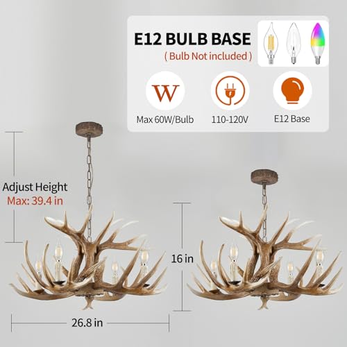 Deer Antler Chandelier Lighting