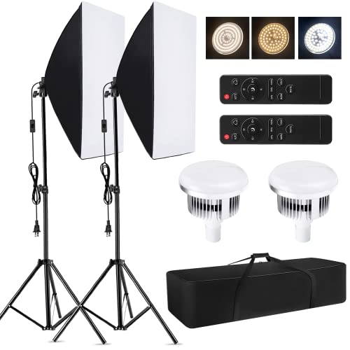 Studio Photography Light kit Softbox Lighting Set with 85W 2800K
