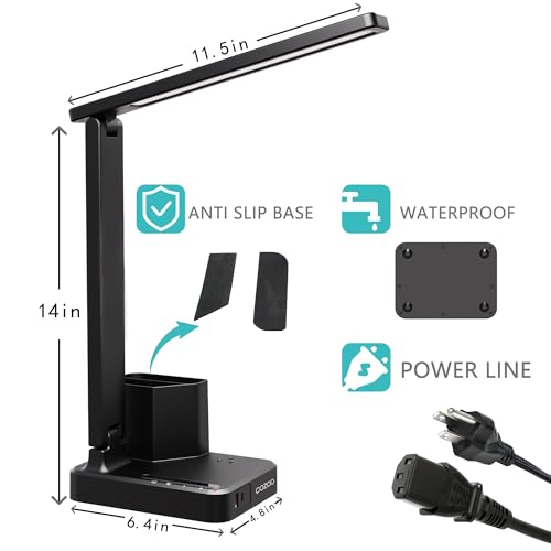 LED Desk Lamp USB A