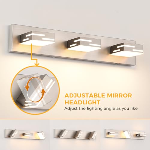 3 Light 5CCT Modern Bathroom Vanity Light Fixtures