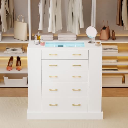 Closet Island with Glass Top