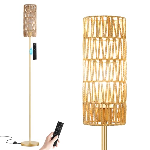 64'' Floor Lamps for Living Room with Remote Control and Stepless Dimmable Colors Temperature & Brightness