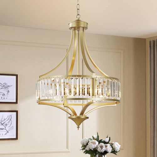 20" Modern Crystal Chandelier