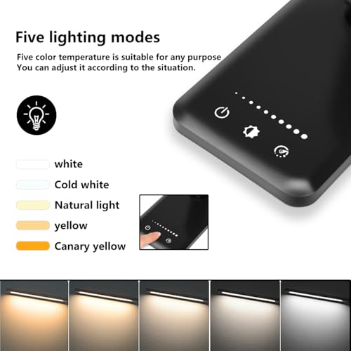 LED Desk Lamp Dimmable Table Lamp Reading Lamp with USB Charging Port