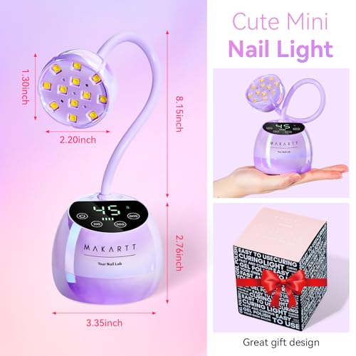 Cordless Gooseneck UV Nail Lamp for Gel