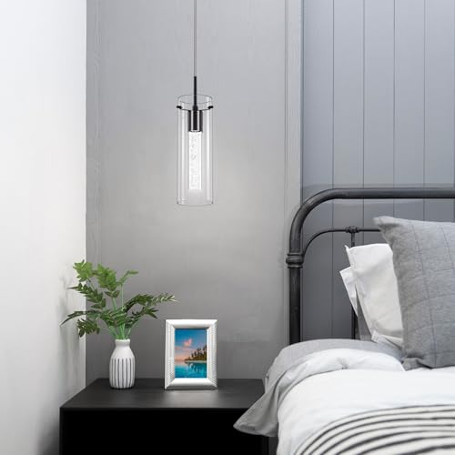 Black Pendant Ceiling Light Fixture (3 Count)