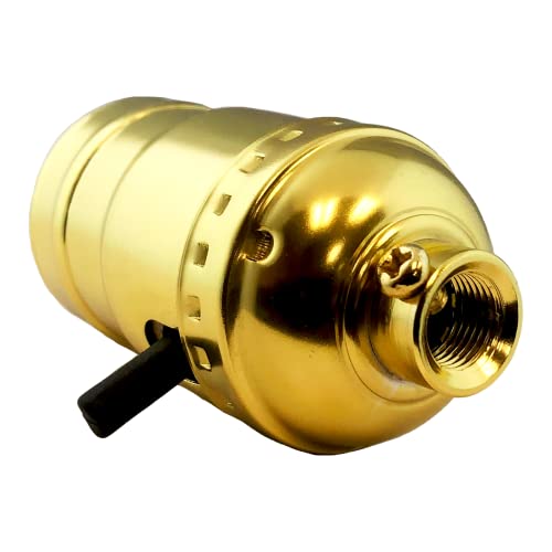 Push Through Lamp Socket for Incandescent or LED Bulbs