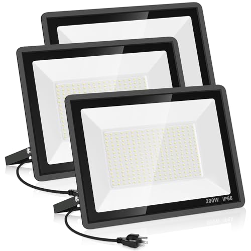 3 Pack 200W LED Flood Light (3 Count)
