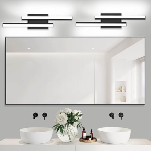 Bathroom Light Fixture Over Mirror Retractable Vanity Light Bar (2 Count)