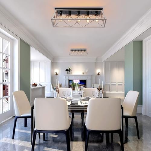 31.5" Large Flush Mount Ceiling Light Fixture