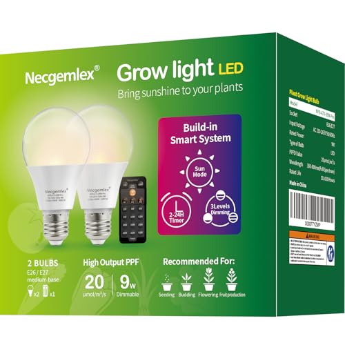 Smart Grow Light Bulbs for Indoor Plants (2 Count)