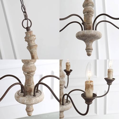 5 Light Farmhouse French Country Chandelier