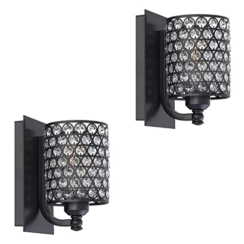 Crystal Wall Sconce Oil Rubbed Bronze Finish (2 Count)