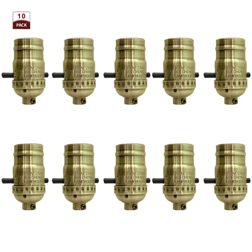 Push Through Lamp Socket for Incandescent or LED Bulbs