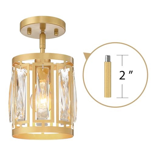 2 Pack Crystal Pendant Light Fixtures Over Island Modern Kitchen Lighting