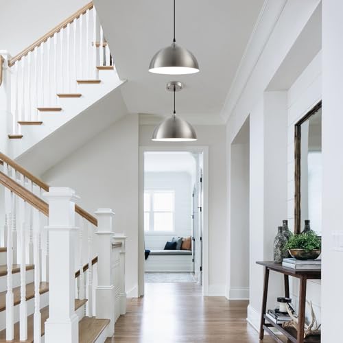 Brushed Nickel Pendant Light Kitchen Island 3 Pack (3 Count)