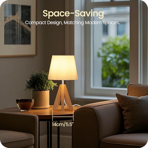 Wood Bedside Lamps Set of 2 (2 Count)