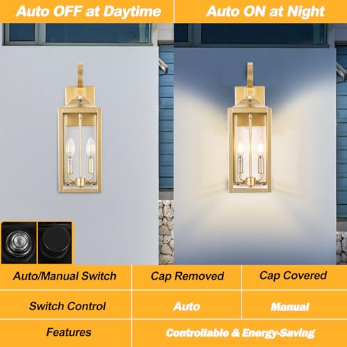 19" Dusk to Dawn Outdoor Wall Lantern 2