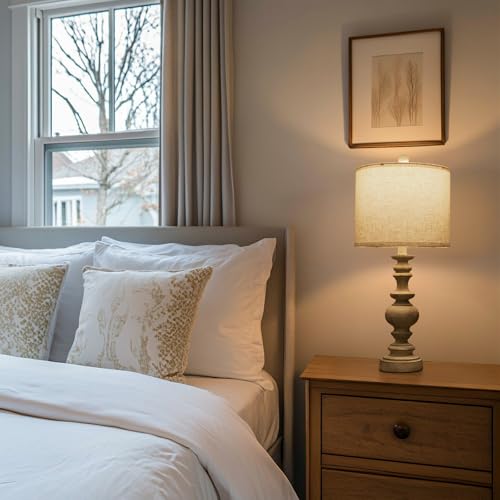 24" Farmhouse Retro Table Lamp Set of 2 (2 Count)