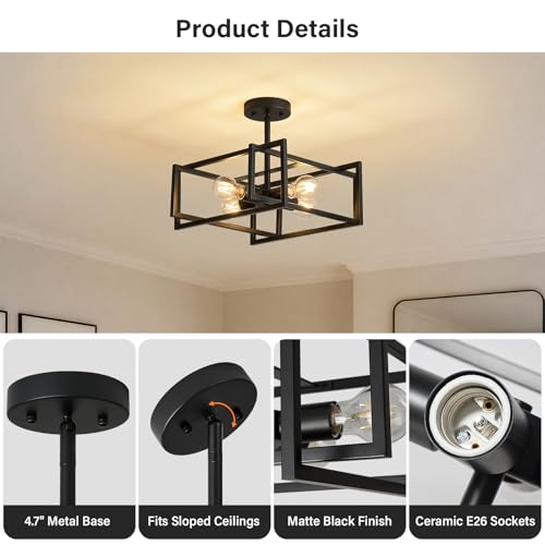 Black Ceiling Light