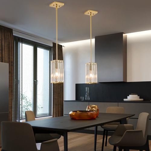 Modern Crystal Pendant Lights Kitchen Island