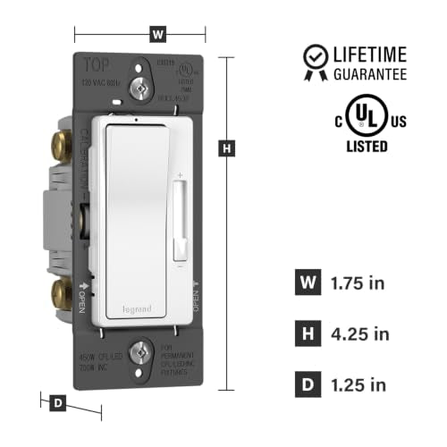Radiant 450W LED Dimmer Light Switch 3