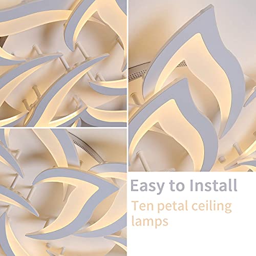 33.5" Modern LED Low Profile Flush Mount Ceiling Light