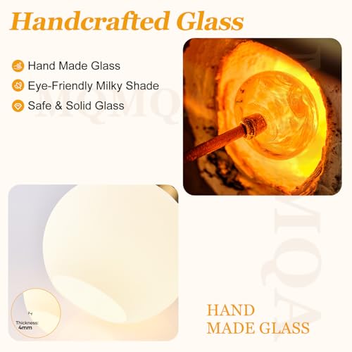 1 Pack Gold Globe Pendant Lights