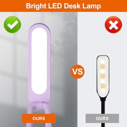 LED Desk Lamp for Office Home & Battery Operated Lamp Rechargeable Lamp Foldable & Portable Light