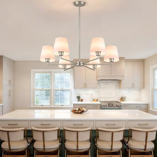 Brushed Nickel Chandeliers for Dining Room