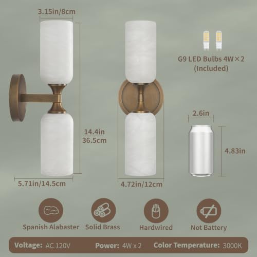 Alabaster Wall Sconce (2 Count)