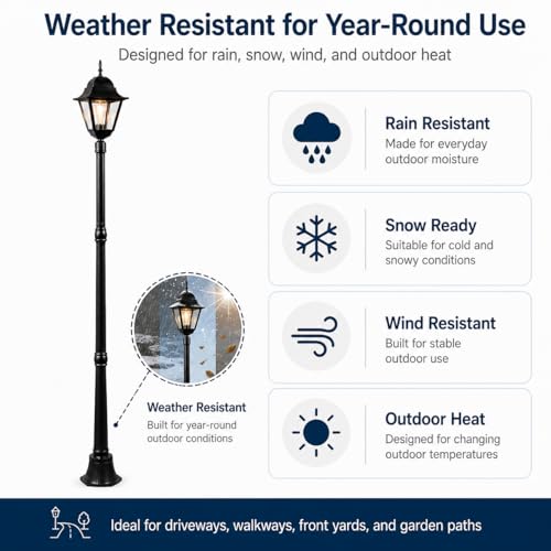 83 Inch Outdoor Lamp Post Light for Driveway